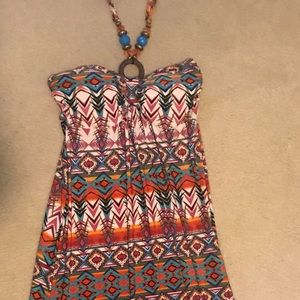 High Low Halter Dress